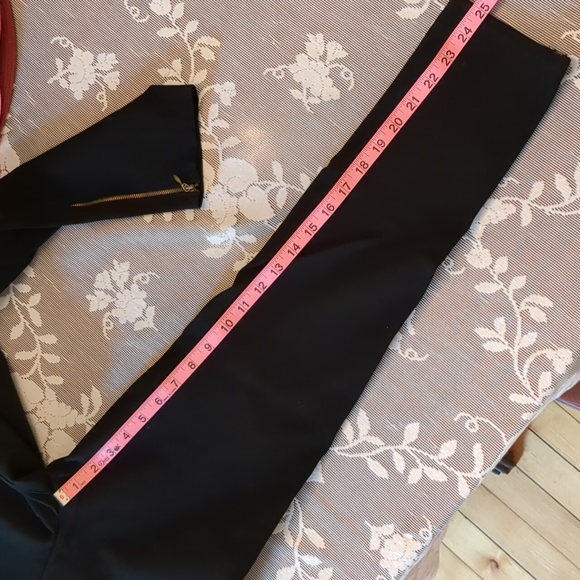 Max Studio Ankle Zip Pull On Stretch Pants Black S - Picture 6 of 11